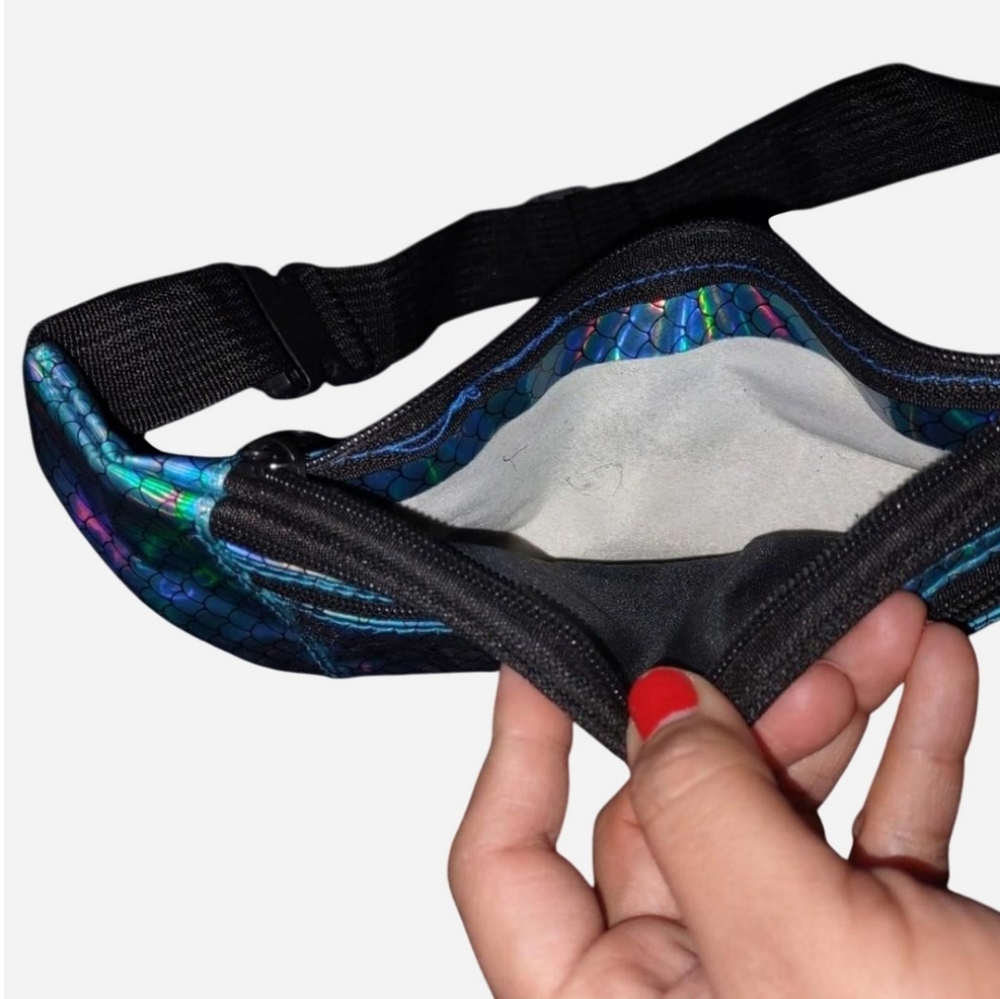 Mermaid Holo Rave Bum Bag - Picture 3 of 7